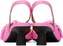 GANNI Pink Soft Bow Slingback Heels - Thumbnail 2