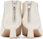 GANNI White Soft Pointy Crop Boots - Thumbnail 2