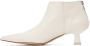 GANNI White Soft Pointy Crop Boots - Thumbnail 3