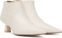 GANNI White Soft Pointy Crop Boots - Thumbnail 4