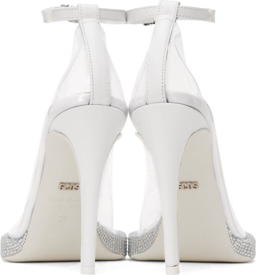 GCDS Transparent Transpallic Rider Heels