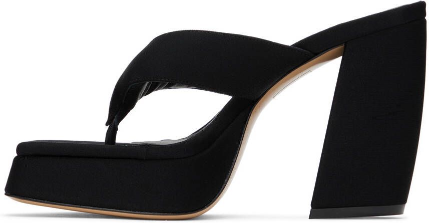 GIABORGHINI Black Gia 17 Heeled Sandals