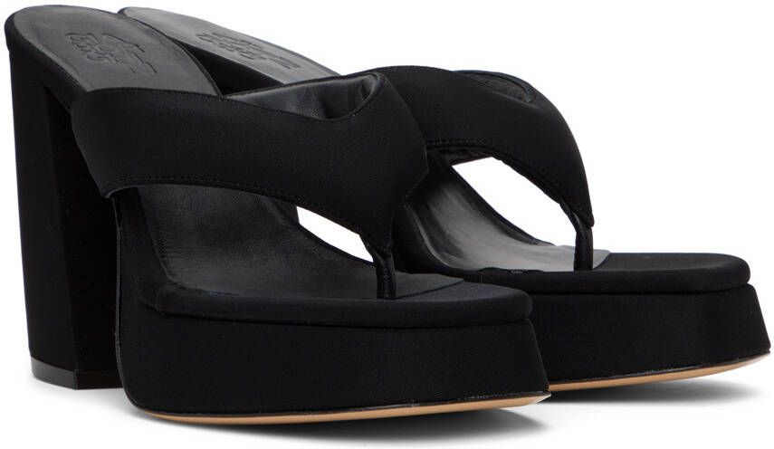 GIABORGHINI Black Gia 17 Heeled Sandals