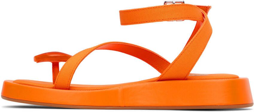 GIABORGHINI Orange GIA RHW Rosie 18 Sandals