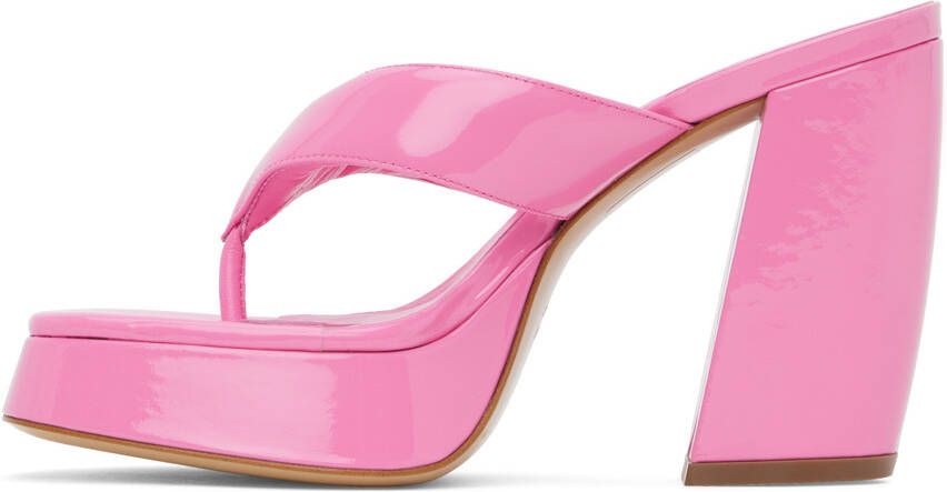 GIABORGHINI Pink Gia 17 Heeled Sandals