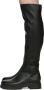 Gianvito Rossi Black Leather Quinn Tall Boots - Thumbnail 3