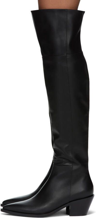 Gianvito Rossi Black Over-The-Knee Boots