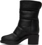 Gianvito Rossi Black Quilted Shearling Ankle Boots - Thumbnail 3
