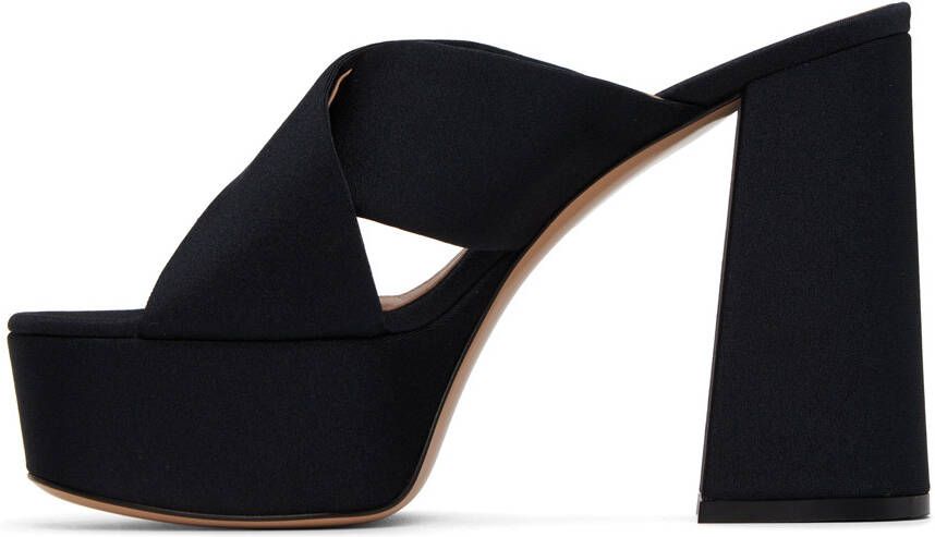 Gianvito Rossi Black Sheridan Platform Sandals