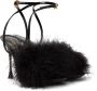 Gianvito Rossi Black Spice Plume Heeled Sandals - Thumbnail 4