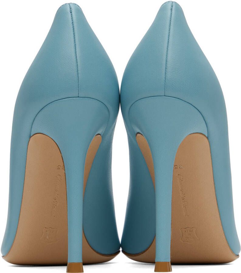 Gianvito Rossi Blue Gianvito 105 Heels