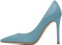 Gianvito Rossi Blue Gianvito 105 Heels - Thumbnail 3