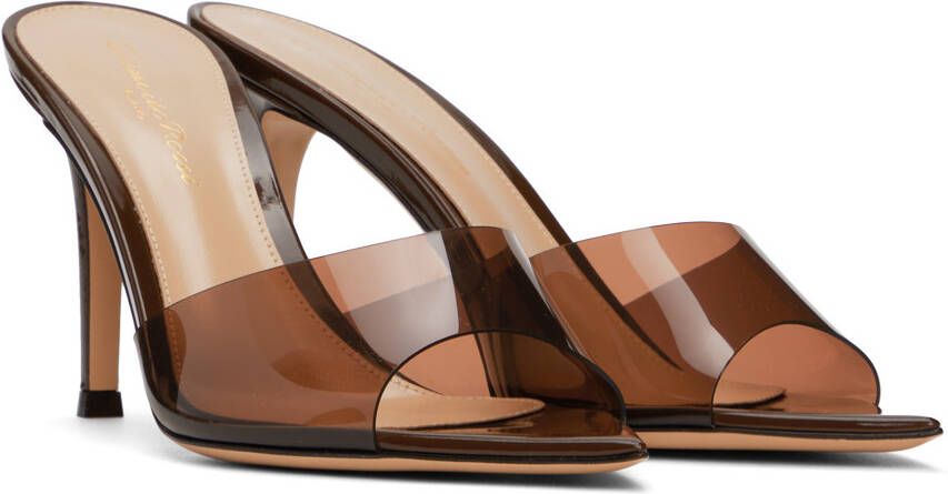 Gianvito Rossi Brown Elle 85 Heeled Sandals
