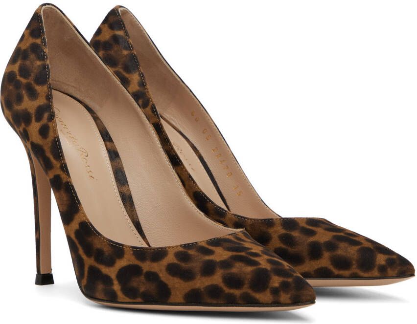 Gianvito Rossi Brown Gianvito 105 Heels