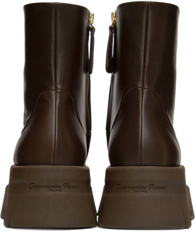 Gianvito Rossi Brown Montey Boots