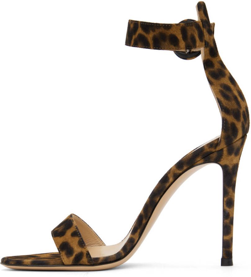 Gianvito Rossi Brown Portofino Heeled Sandals