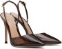 Gianvito Rossi Brown Ribbon D'Orsay Heels - Thumbnail 4