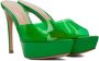 Gianvito Rossi Green Betty Heeled Platform Sandals - Thumbnail 4