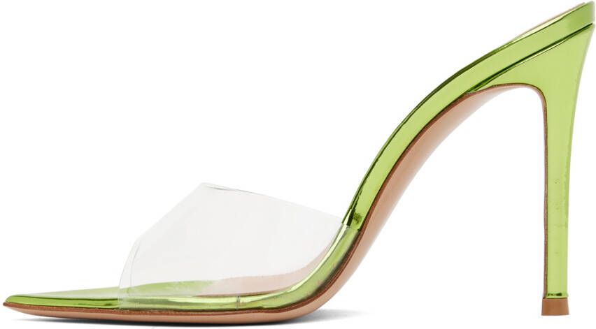 Gianvito Rossi Green Elle Heeled Sandals