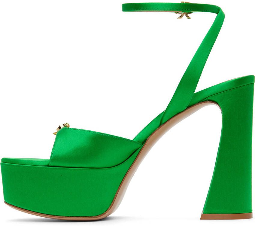 Gianvito Rossi Green Maddy Platform Sandals