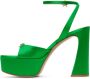 Gianvito Rossi Green Maddy Platform Sandals - Thumbnail 3