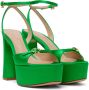 Gianvito Rossi Green Maddy Platform Sandals - Thumbnail 4