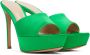 Gianvito Rossi Green Platform Heeled Sandals - Thumbnail 4