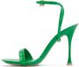 Gianvito Rossi Green Spice Ribbon Heeled Sandals - Thumbnail 3
