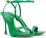 Gianvito Rossi Green Spice Ribbon Heeled Sandals - Thumbnail 4
