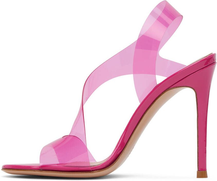 Gianvito Rossi Pink Metropolis Heeled Sandals