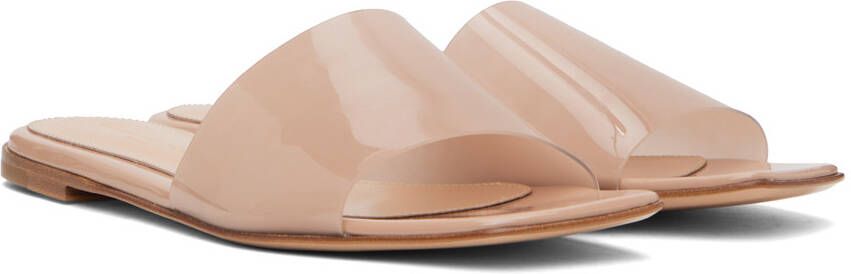 Gianvito Rossi Pink PaddedSlip-On Sandals