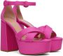 Gianvito Rossi Pink Sheridan Heeled Sandals - Thumbnail 4