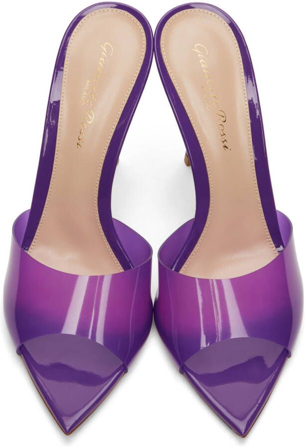 Gianvito Rossi Purple Elle 105 Heeled Sandals