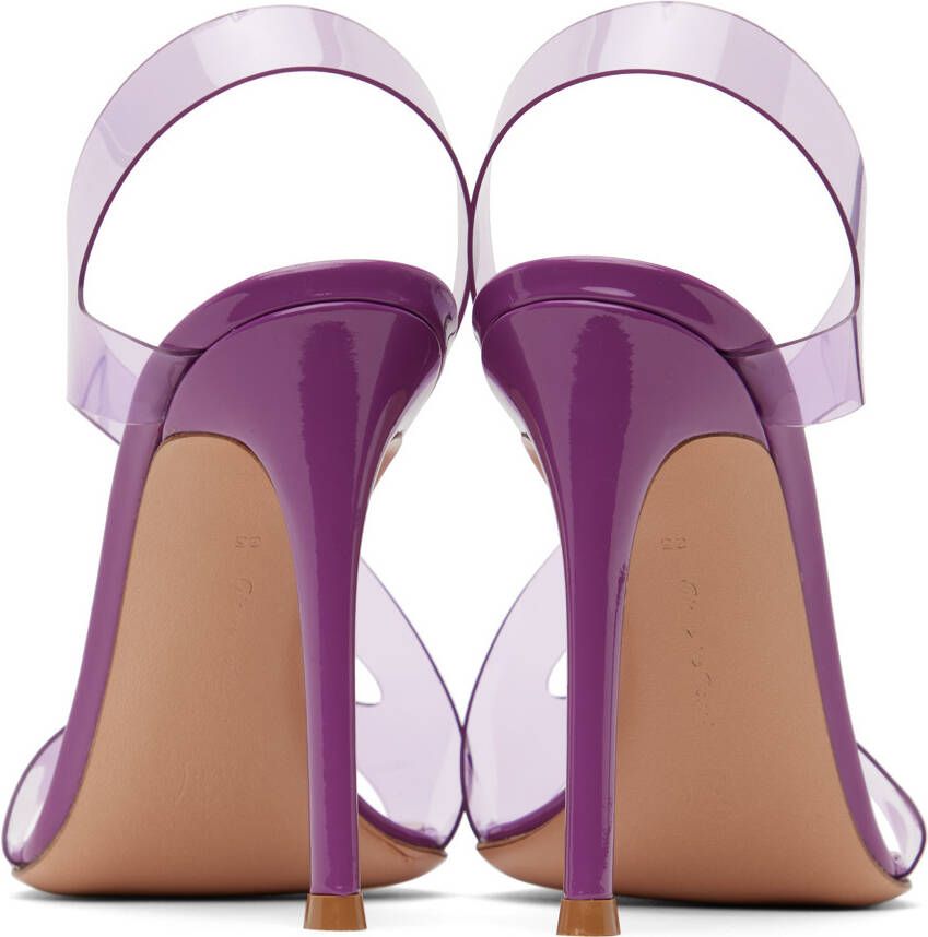 Gianvito Rossi Purple Metropolis Heeled Sandals