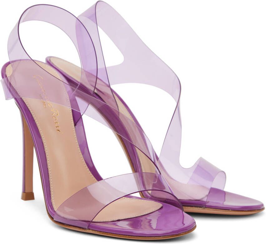 Gianvito Rossi Purple Metropolis Heeled Sandals