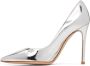 Gianvito Rossi Silver Pointed Heels - Thumbnail 3