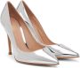 Gianvito Rossi Silver Pointed Heels - Thumbnail 4