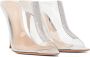 Gianvito Rossi Silver Sigma 105 Heeled Sandals - Thumbnail 4