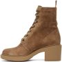 Gianvito Rossi Tan Suede Foster Ankle Boots - Thumbnail 3