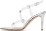 Gianvito Rossi Transparent & Silver Crystal Fever Heeled Sandals - Thumbnail 3