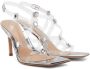 Gianvito Rossi Transparent & Silver Crystal Fever Heeled Sandals - Thumbnail 4