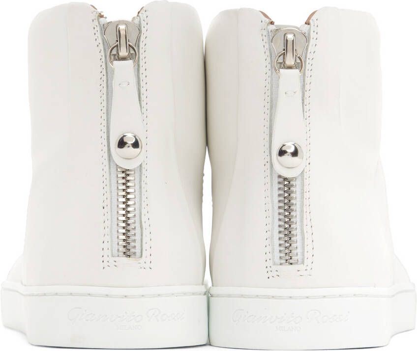 Gianvito Rossi White Leather Sneakers