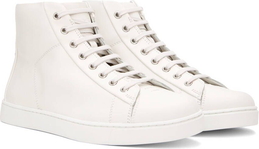 Gianvito Rossi White Leather Sneakers