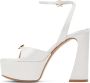 Gianvito Rossi White Maddy Heeled Sandals - Thumbnail 3