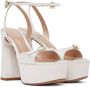 Gianvito Rossi White Maddy Heeled Sandals - Thumbnail 4