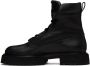 Giorgio Armani Black Embossed Boots - Thumbnail 3