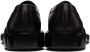 Giorgio Armani Black Leather Loafers - Thumbnail 2