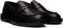 Giorgio Armani Black Leather Loafers - Thumbnail 4
