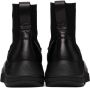 Giorgio Armani Black Paneled Chunky-Soled High-Top Sneakers - Thumbnail 4