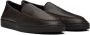 Giorgio Armani Brown Leather Loafers - Thumbnail 4